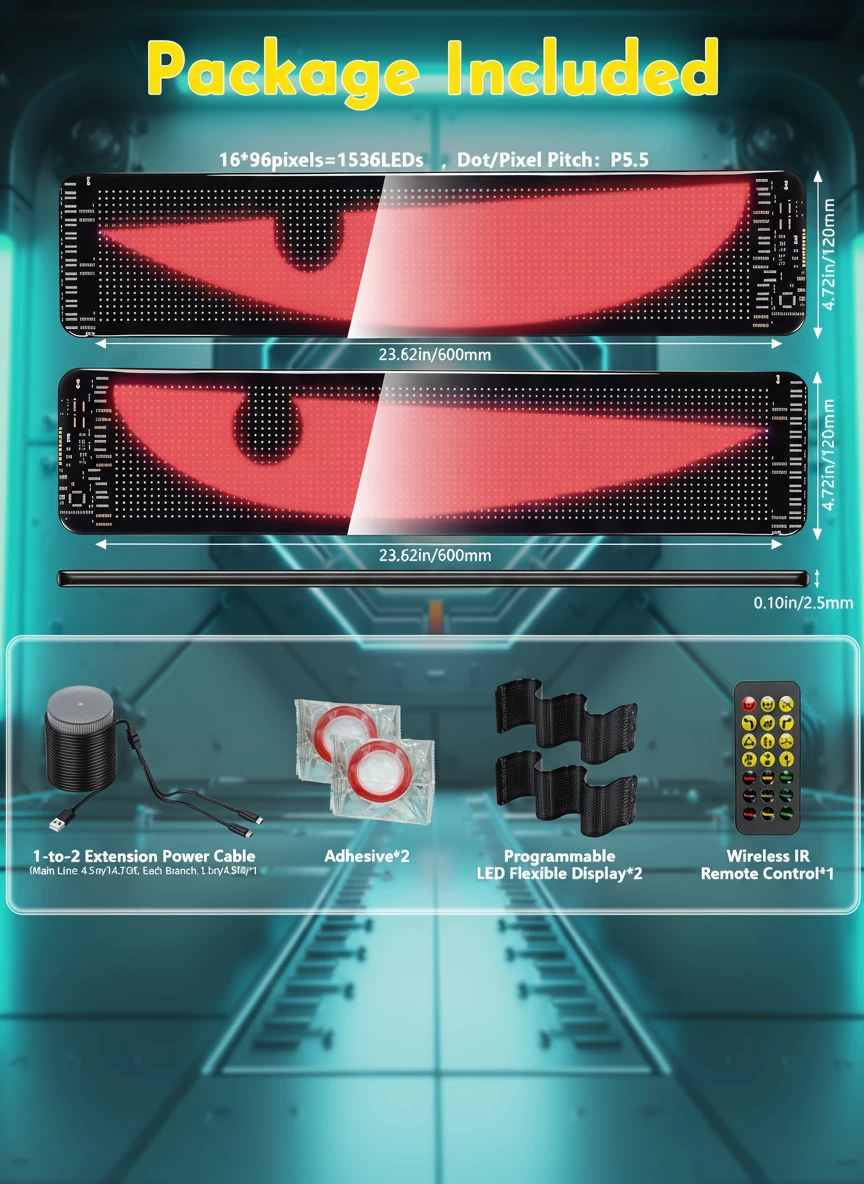 23.6''x4.7''红色两个